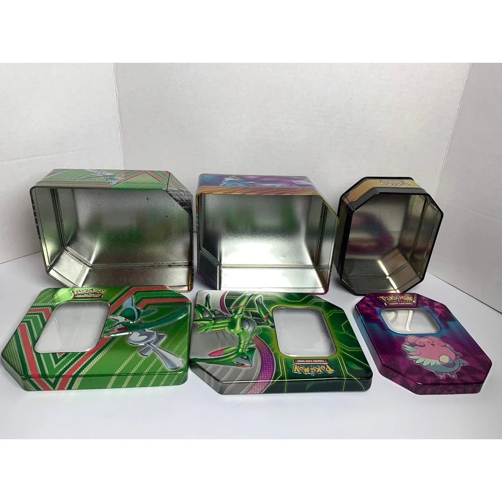 Pokemon TCG Empty Tin Lot Blissey Iron Leaves‎ Gallade V Storage Containers